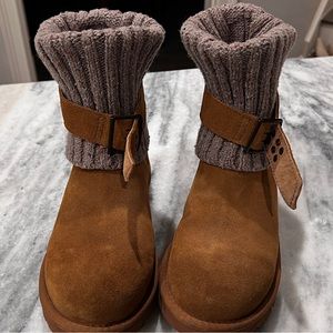UGG - Cambridge Buckle Knit Boots size 7